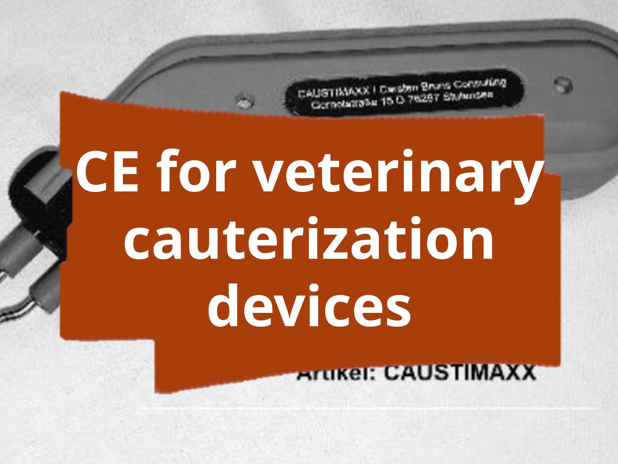 Conformity assessment procedure and CE marking for veterinary cauterization devices
